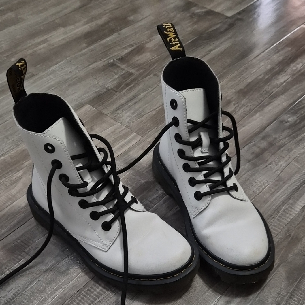 Dr. Martens Classic White Combat Boots
